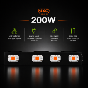 200W YXO Bitki Yetiştirme Lambası - Grow Led