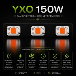 150W YXO Cob Led Bitki Yetiştirme Lambası