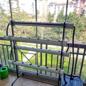 Wifi priz kontrollu 24’lü Hidroponik Tarım Sistemi – Topraksız Tarım Hobi Seti