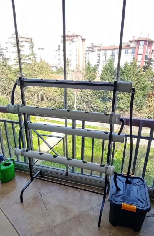 Wifi priz kontrollu 24’lü Hidroponik Tarım Sistemi – Topraksız Tarım Hobi Seti